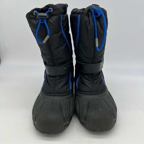 Sorel Flurry NY1810-010 Insulated Lined Black/Blue Snow Winter Boots Size 6 - Picture 3 of 16